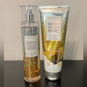 Bath & Body Works Snowy Berry Peach Lotion & Spray